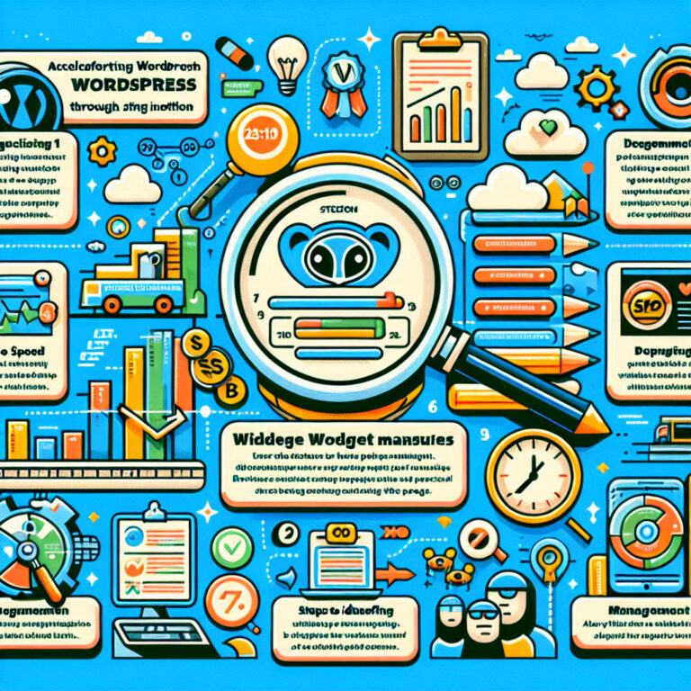 Przyspieszanie WordPress przez zarządzanie i optymalizację widgetów.